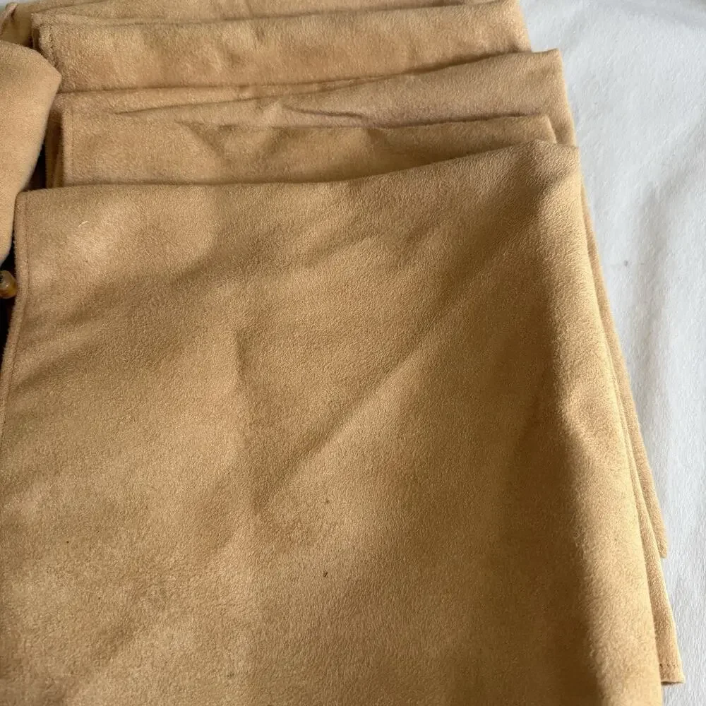 Beaded Napkin Set Gold Brown Cream Table Linens Rings Elegant Dining Decor